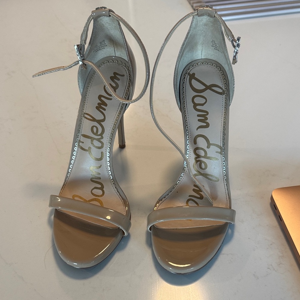 Sam Edelman Beige Strappy Heels